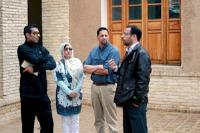 زوج گردشگر آمریکایی از بیت تاریخی امام(س) در خمین دیدن کردند