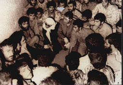 دیدار گروهی از پاسداران انقلاب با امام در قم