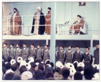 دیدار روحانیون با امام در حسینیه جماران