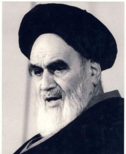 امام در حال سخنرانی در حسینیه جماران