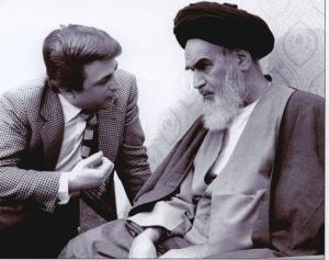 دیدار صادق طباطبایی با امام در قم