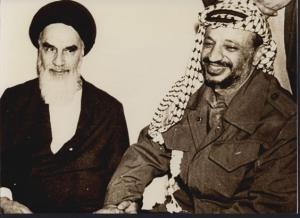 دیدار یاسر عرفات با امام در قم