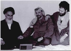 دیدار یاسر عرفات با امام در قم