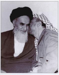 دیدار یاسر عرفات با امام در قم