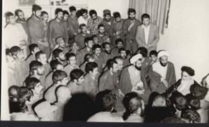 دیدار پاسداران انقلاب با امام در قم