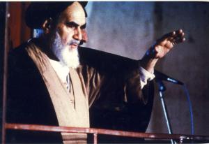 دیدار مردم با امام در حسینیه جماران