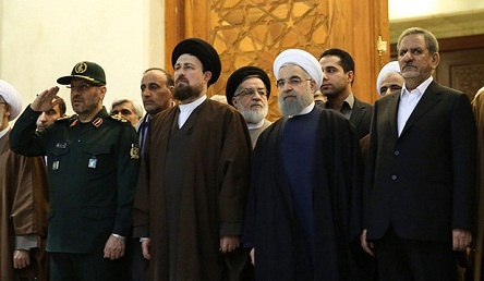رئیس جمهوری و جمعی از اعضای هیات دولت با آرمان های امام تجدید میثاق کردند