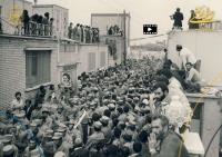 رژه یگان های نظامی در مقابل امام خمینی