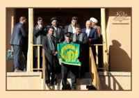 زادگاه امام خمینی میزبان خادمین و پرچم متبرک حرم امام رضا(ع)