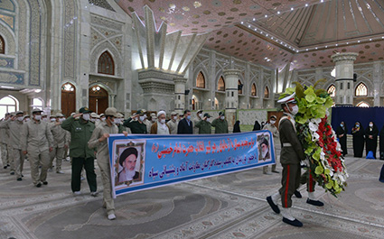 تجدید میثاق فرزندان کارکنان آماد و پشتیبانی سپاه با آرمان های حضرت امام