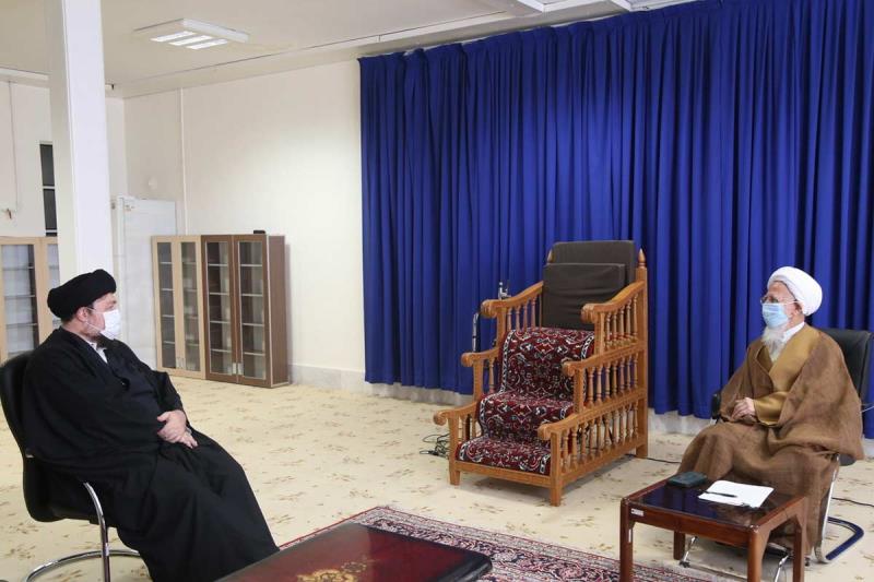 گزارش تصویری دیدار یادگار امام با آیت الله العظمی جوادی آملی