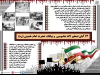 ۱۳ آبان تسخیر لانه جاسوسی  و بیانات حضرت امام خمینی (ره)  