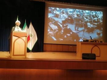 مراسم افتتاحیه نمایشگاه حضور صد ساله خورشید با پیام رسانه ای آیت الله العظمی جوادی آملی برگزار شد