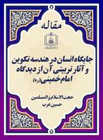 جایگاه انسان در هندسه تکوین و آثار تربیتی آن از دیدگاه امام خمینی(ره)