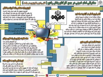 اینفوگرافی سخنرانی امام خمینی در جمع کارکنان پخش رادیو (نقش رادیو و تلویزیون در جامعه) 