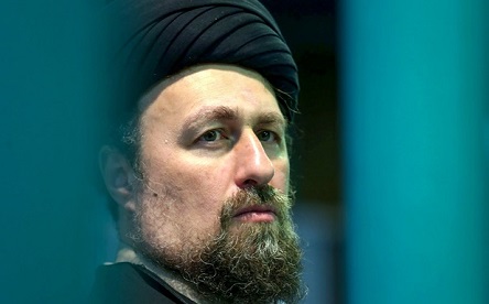 حضور سید حسن خمینی در مراسم تشییع شهدای اقتدار