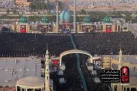 اقامه نماز بر پیکر مطهر رهبر شهید انقلاب توسط آیت الله العظمی جوادی آملی در قم  