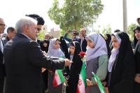 خشتِ امید در خمین؛ آغاز بازسازی مدارس تخریب شده در جنگ رمضان با حضور آیت الله سیدمجتبی نورمفیدی