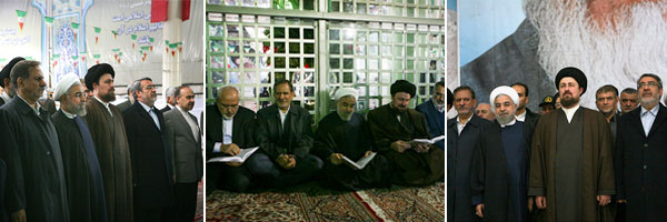 تجدید میثاق رییس جمهوری و اعضای هیات دولت با آرمان های امام خمینی(س)