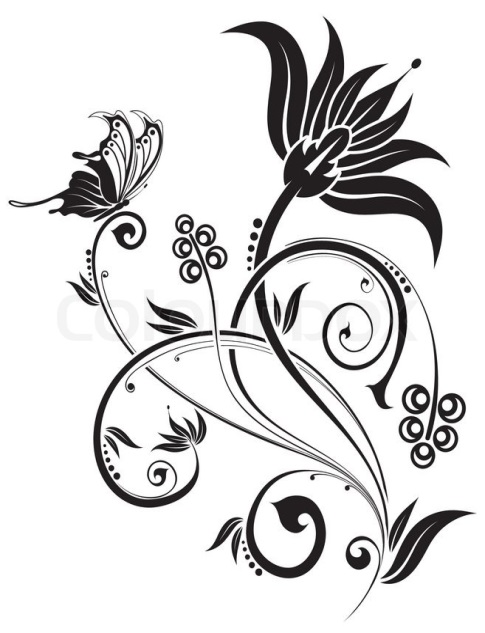 2665442-floral-background-with-butterfly-element-for-design-vector-illustration